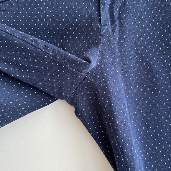 GAP Women’s Navy Blue and White Polka Dot Skinny Ankle Pants, Size 8 Regular - Picture 10 of 16